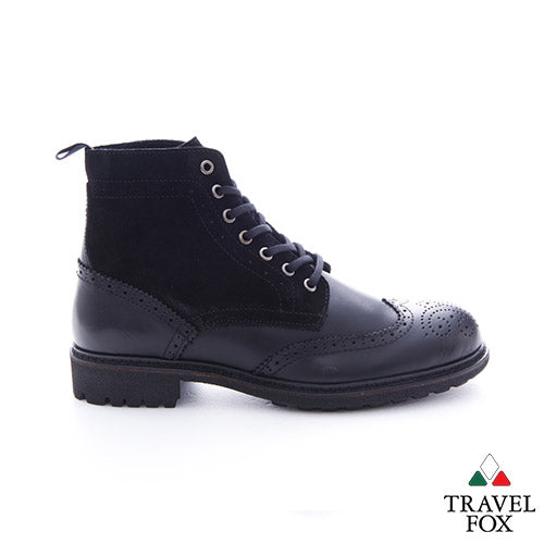 MEN'S SELECT WINGTIP BOOTS - BLACK