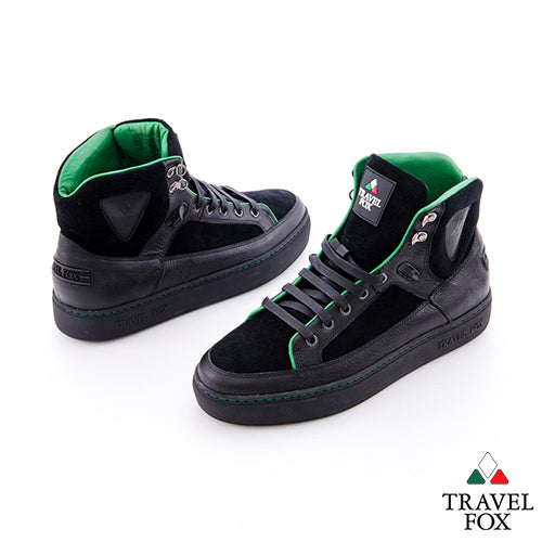 MEN'S LEATHER & SUEDE MIDS - BLACK