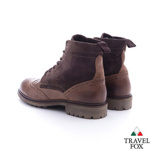 MEN'S SELECT WINGTIP BOOTS - BROWN