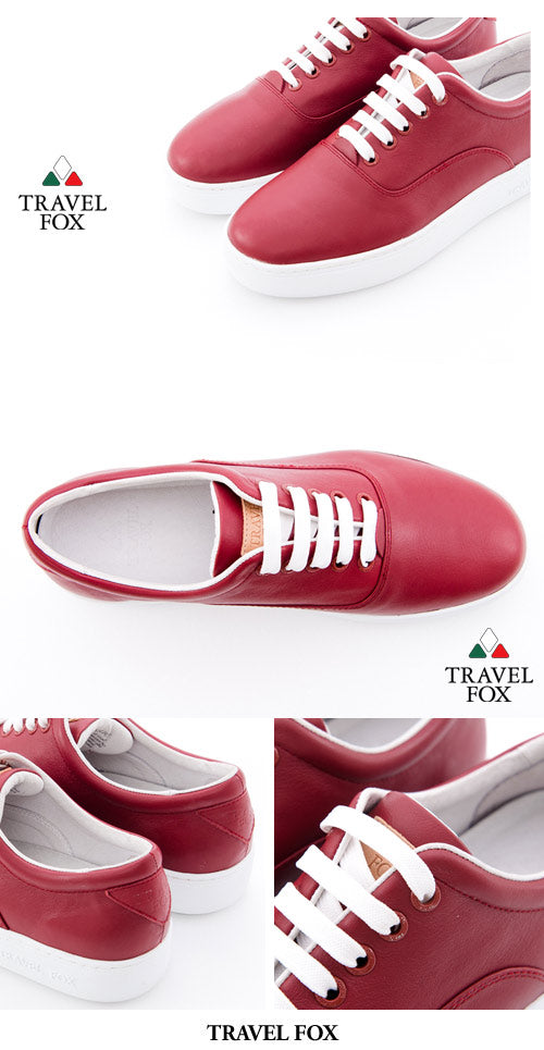 MEN'S LOW-CUT - NAPPA LEATHER RED