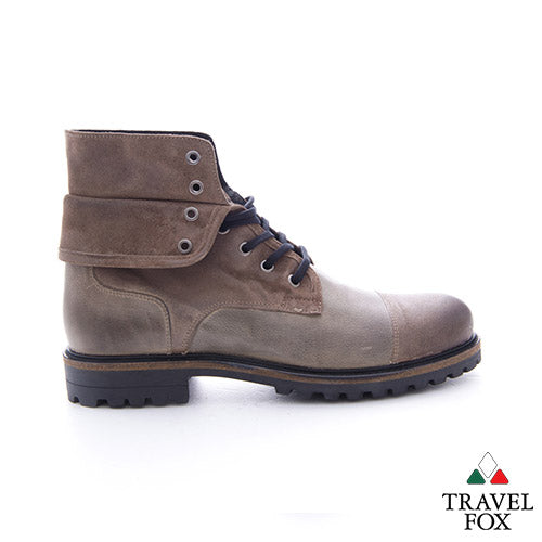 MEN'S SELECT LEATHER FOLD-DOWN DRESS BOOTS - GREY