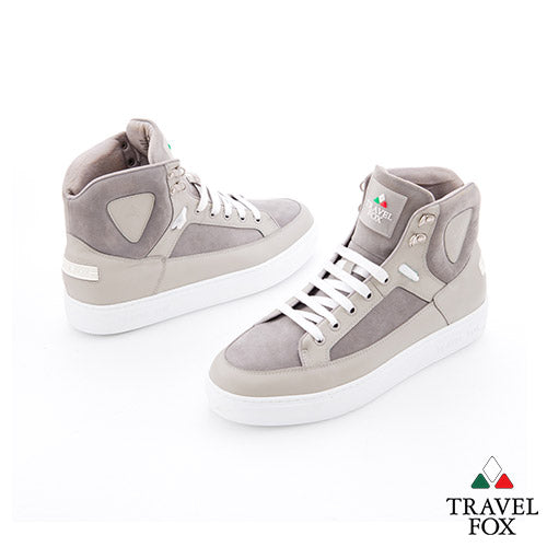 MEN'S LEATHER & SUEDE MIDS - GREY