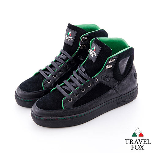 MEN'S LEATHER & SUEDE MIDS - BLACK