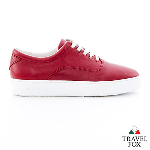 MEN'S LOW-CUT - NAPPA LEATHER RED