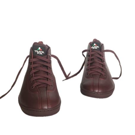 MEN'S 'MALIBU' NAPPA LEATHER MIDS w/BUCKLE - BURGUNDY