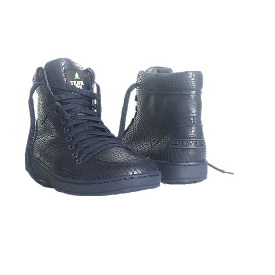 MEN'S 900 SERIES - EMBOSSED SNAKE PRINT NAVY