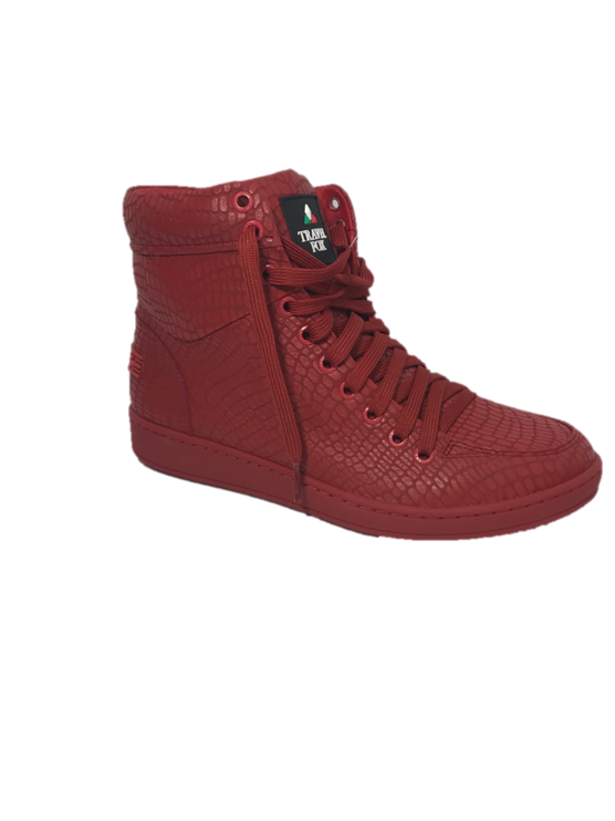MEN'S 900 SERIES - EMBOSSED SNAKE PRINT RED