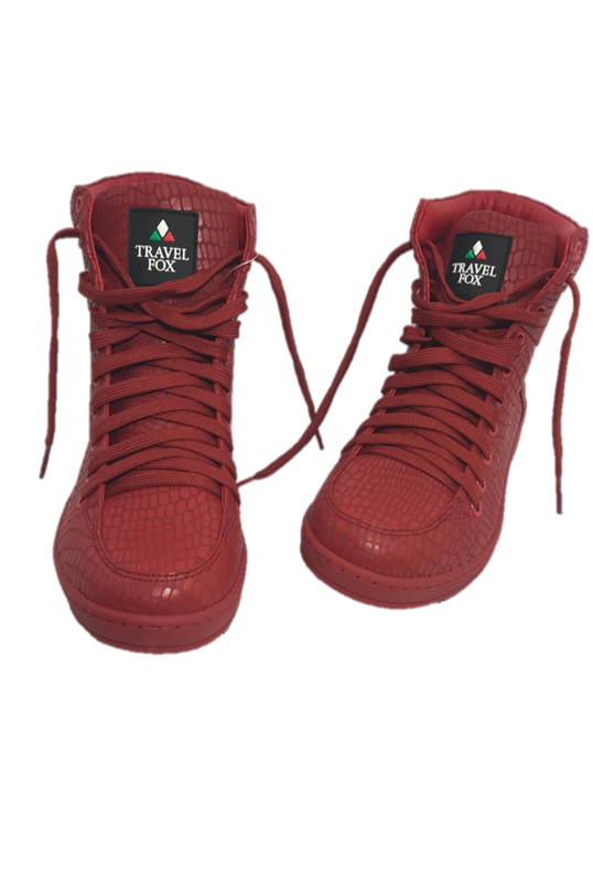 MEN'S 900 SERIES - EMBOSSED SNAKE PRINT RED