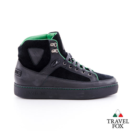 MEN'S LEATHER & SUEDE MIDS - BLACK
