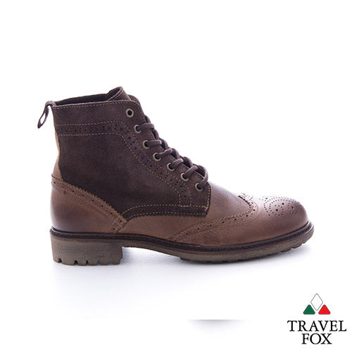 MEN'S SELECT WINGTIP BOOTS - BROWN