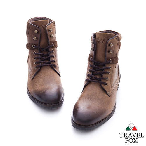 MEN'S SELECT LACE-UP DRESS BOOTS - CAMEL