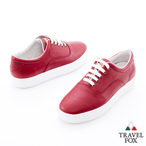 MEN'S LOW-CUT - NAPPA LEATHER RED
