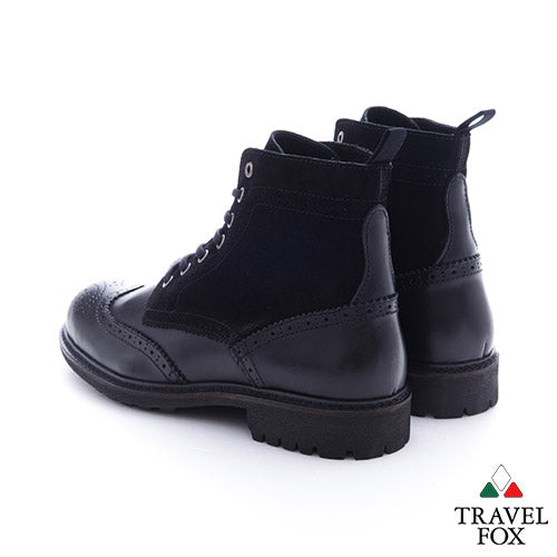 MEN'S SELECT WINGTIP BOOTS - BLACK