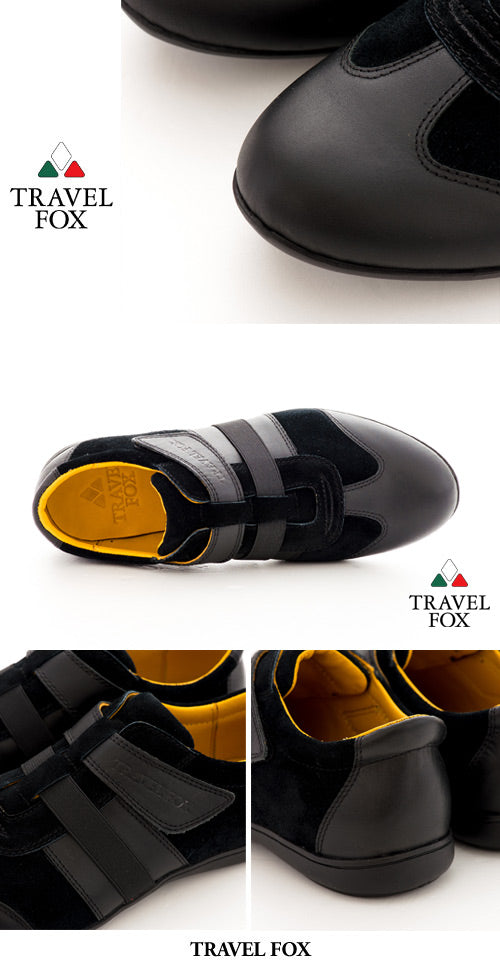 MEN'S SELECT VELCRO STRAP CASUAL OXFORD - BLACK