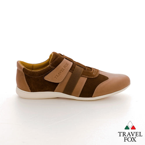 MEN'S SELECT VELCRO STRAP CASUAL OXFORD - BROWN