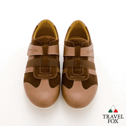 MEN'S SELECT VELCRO STRAP CASUAL OXFORD - BROWN