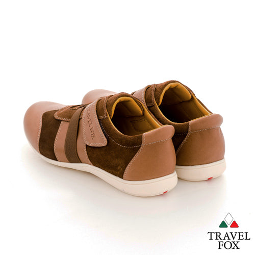 MEN'S SELECT VELCRO STRAP CASUAL OXFORD - BROWN