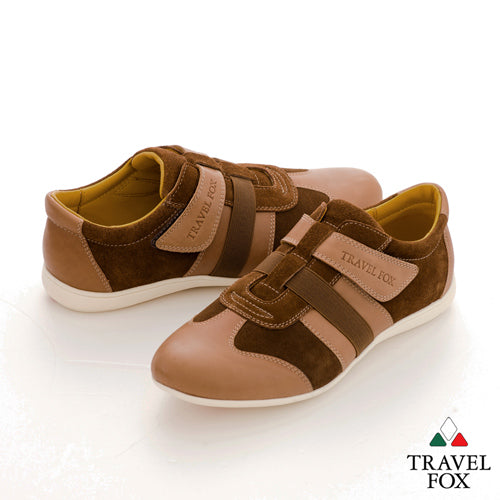 MEN'S SELECT VELCRO STRAP CASUAL OXFORD - BROWN