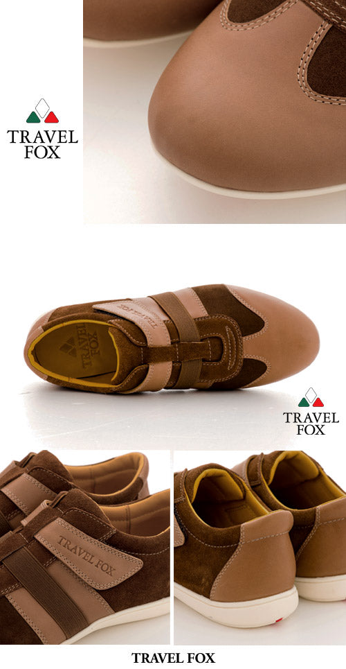 MEN'S SELECT VELCRO STRAP CASUAL OXFORD - BROWN