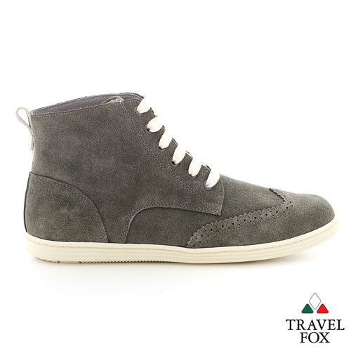 MEN'S BOOTS - SUEDE WINGTIPS GREY