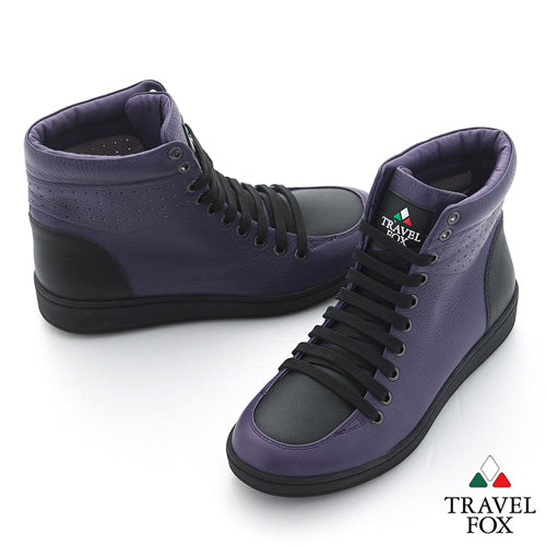 WOMEN'S 900 SERIES - TWO-TONE PURPLE & BLACK NAPPA LEATHER