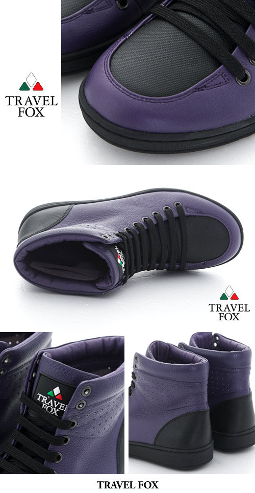 WOMEN'S 900 SERIES - TWO-TONE PURPLE & BLACK NAPPA LEATHER