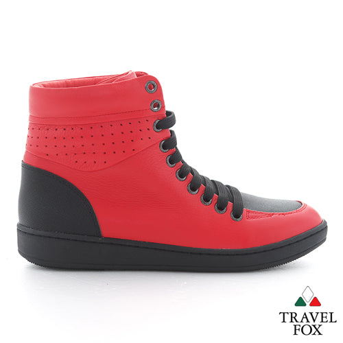 MEN'S 900 SERIES - TWO-TONE RED & BLACK NAPPA LEATHER