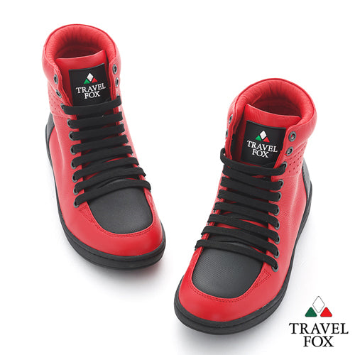 MEN'S 900 SERIES - TWO-TONE RED & BLACK NAPPA LEATHER