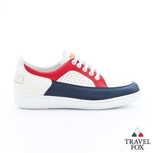 WOMEN'S LOW-CUT CITY WALKER - NAPPA LEATHER RED/NAVY/WHITE