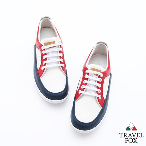 WOMEN'S LOW-CUT CITY WALKER - NAPPA LEATHER RED/NAVY/WHITE