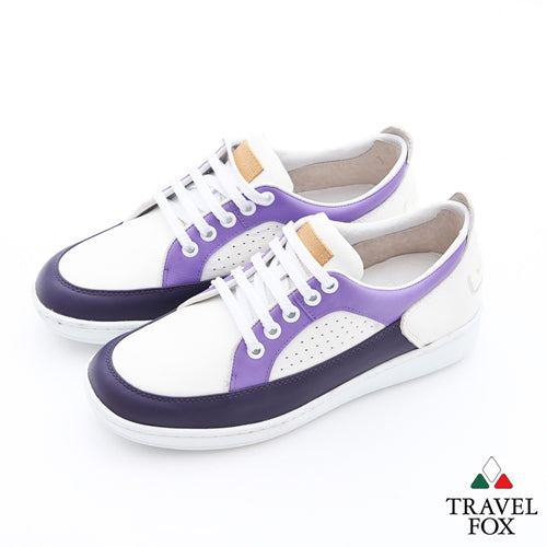 WOMEN'S LOW-CUT CITY WALKER - NAPPA LEATHER WHITE/PURPLE/LAVENDER