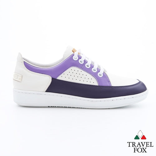 WOMEN'S LOW-CUT CITY WALKER - NAPPA LEATHER WHITE/PURPLE/LAVENDER