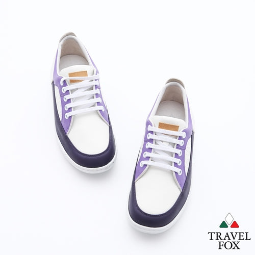 WOMEN'S LOW-CUT CITY WALKER - NAPPA LEATHER WHITE/PURPLE/LAVENDER