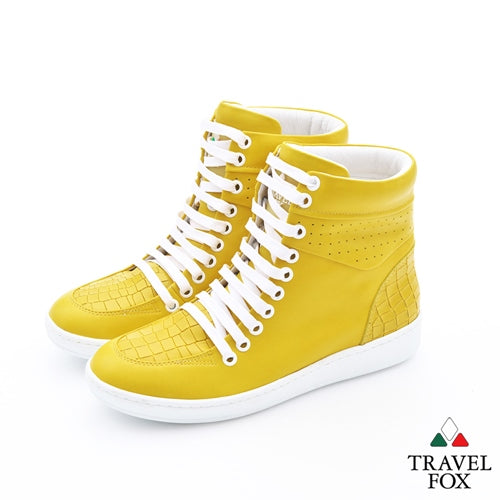 MEN'S 900 SERIES - EMBOSSED CROC PRINT YELLOW
