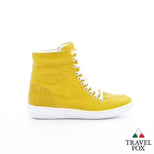MEN'S 900 SERIES - EMBOSSED CROC PRINT YELLOW