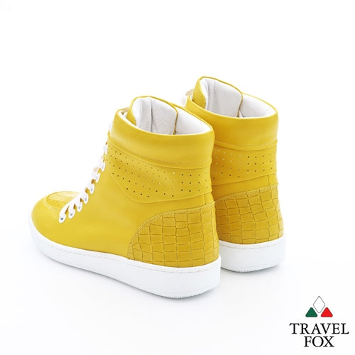 MEN'S 900 SERIES - EMBOSSED CROC PRINT YELLOW