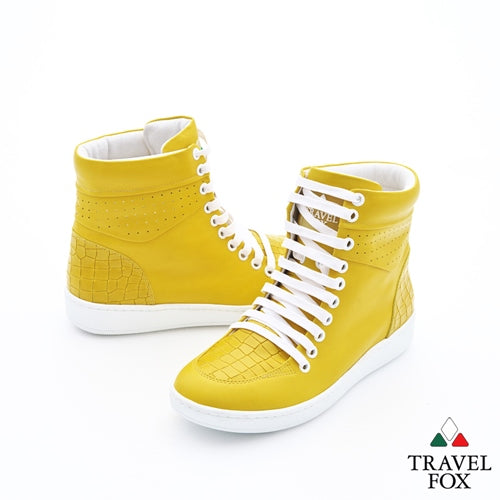 MEN'S 900 SERIES - EMBOSSED CROC PRINT YELLOW