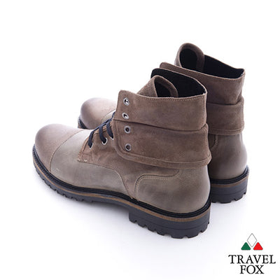 men's select leather fold-down dress boots - grey men's select leather fold-down dress boots - grey