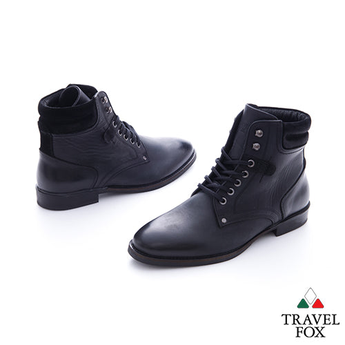 men's select lace-up dress boots - black men's select lace-up dress boots - black