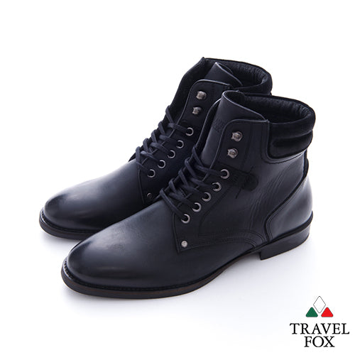 men's select lace-up dress boots - black men's select lace-up dress boots - black