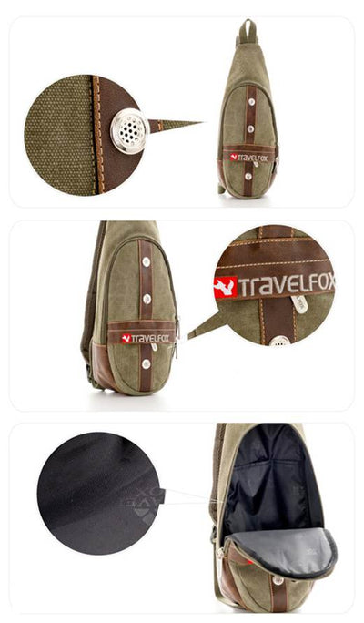 バッグ liju Canvas Sling Bag green NO MAINTENANCE - 【残りわずか】Washed Canvas Sling Bag